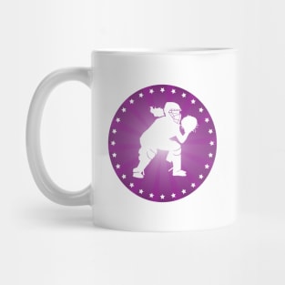 Softball Catcher In Purple Mug
